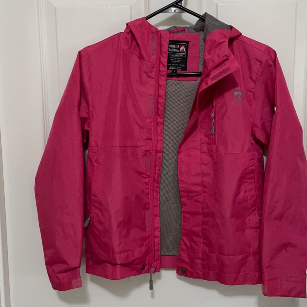 Pink Girls Rain Jacket
